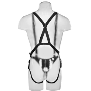 KING COCK 30.5 CM ПОЛЫЙ СТРАПОН SUSPENDER SYSTEM - FLESH