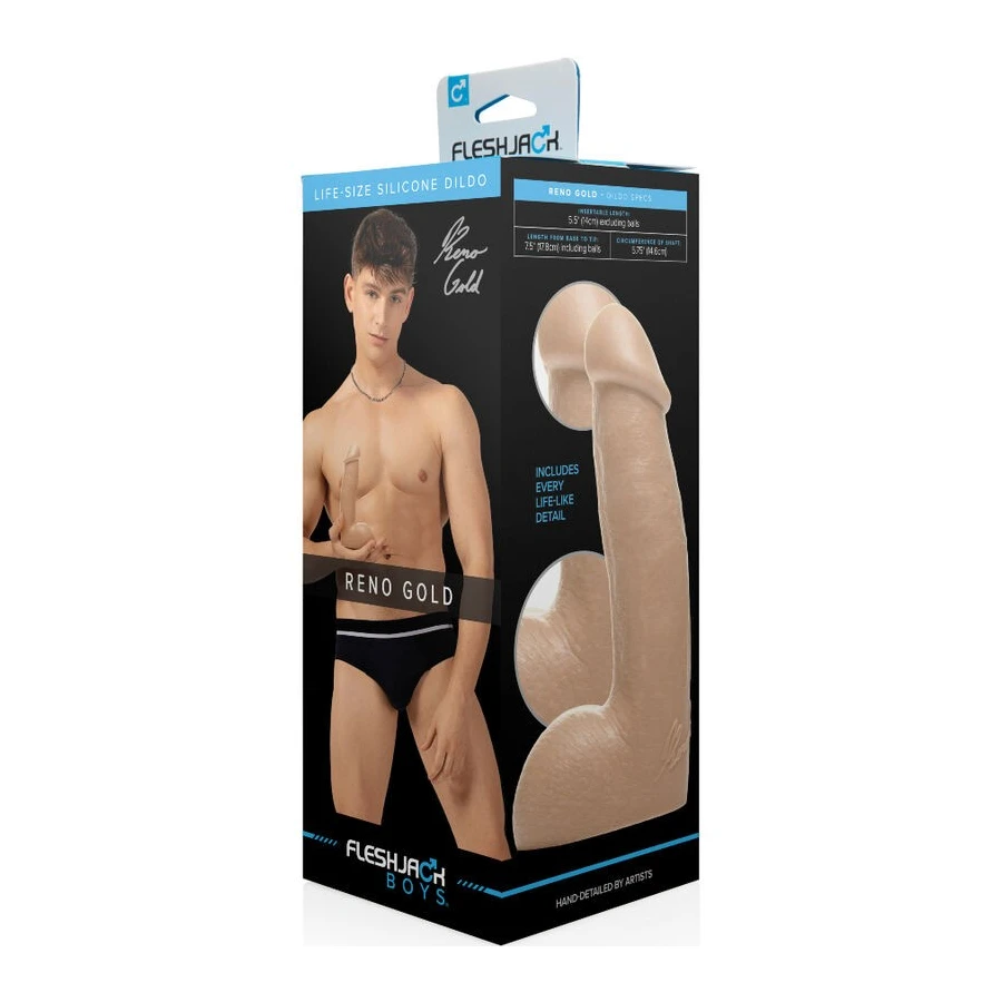 FLESHJACK RENO GOLD DILDO 19 CM