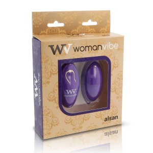 WOMANVIBE - ALSAN EGG REMOTE CONTROL BLACK SILICONE ФИОЛЕТОВЫЙ