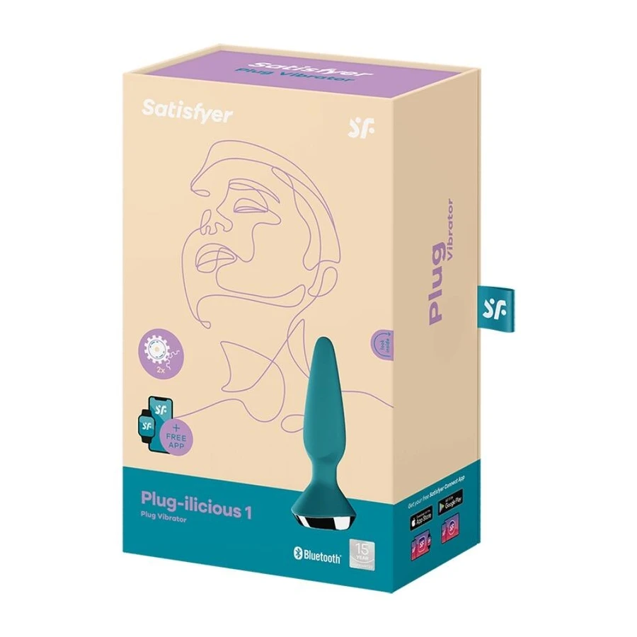 SATISFYER - PLUG ILICIOUS 1 PLUG VIBRATORE VERDE | Pasio