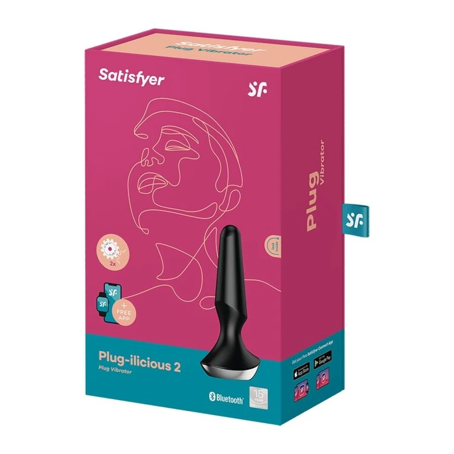 SATISFYER - PLUG ILICIOUS 2 PLUG VIBRATORE NERO | Pasio