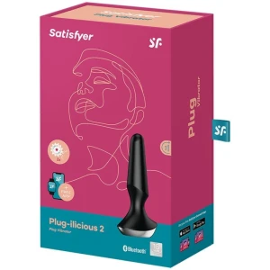SATISFYER PLUG ILICIOUS 2 ВИБРАТОР-ПЛУГ - ЧЕРНЫЙ