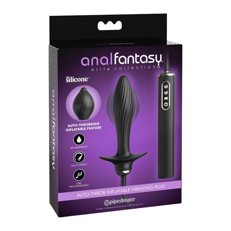 ANAL FANTASY ELITE COLLECTION - INFLATABLE  VIBRATOR PLUG AUTO-THROB