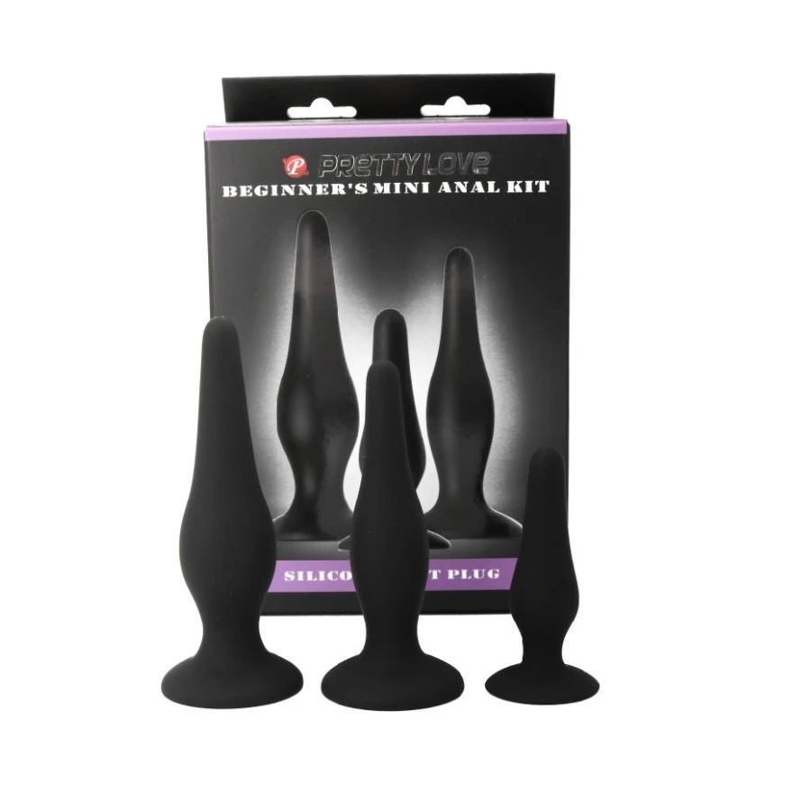 PRETTY LOVE - KIT DI INIZIAZIONE IN SILICONE CON TAPPI ANAL