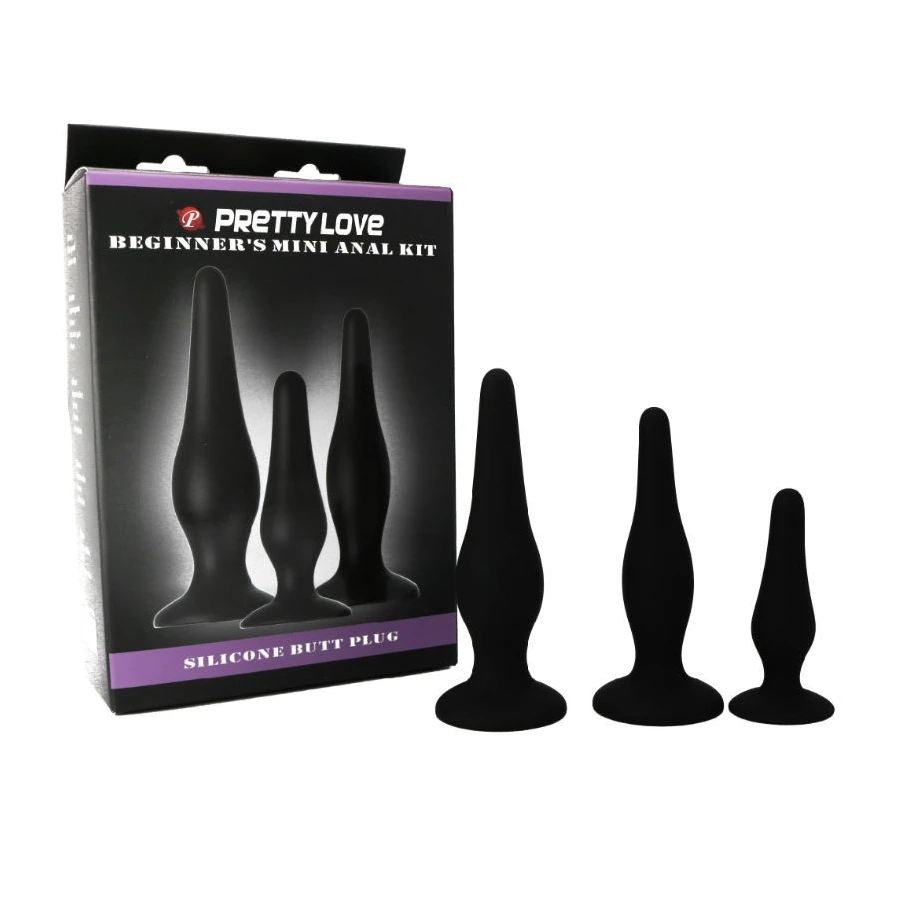 PRETTY LOVE - KIT DI INIZIAZIONE IN SILICONE CON TAPPI ANAL