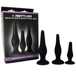 PRETTY BOTTOM - НАБОР ДЛЯ НАЧИНАЮЩИХ АНАЛЬНЫХ ИГР СИЛИКОНОВЫЕ ПЛАГИ