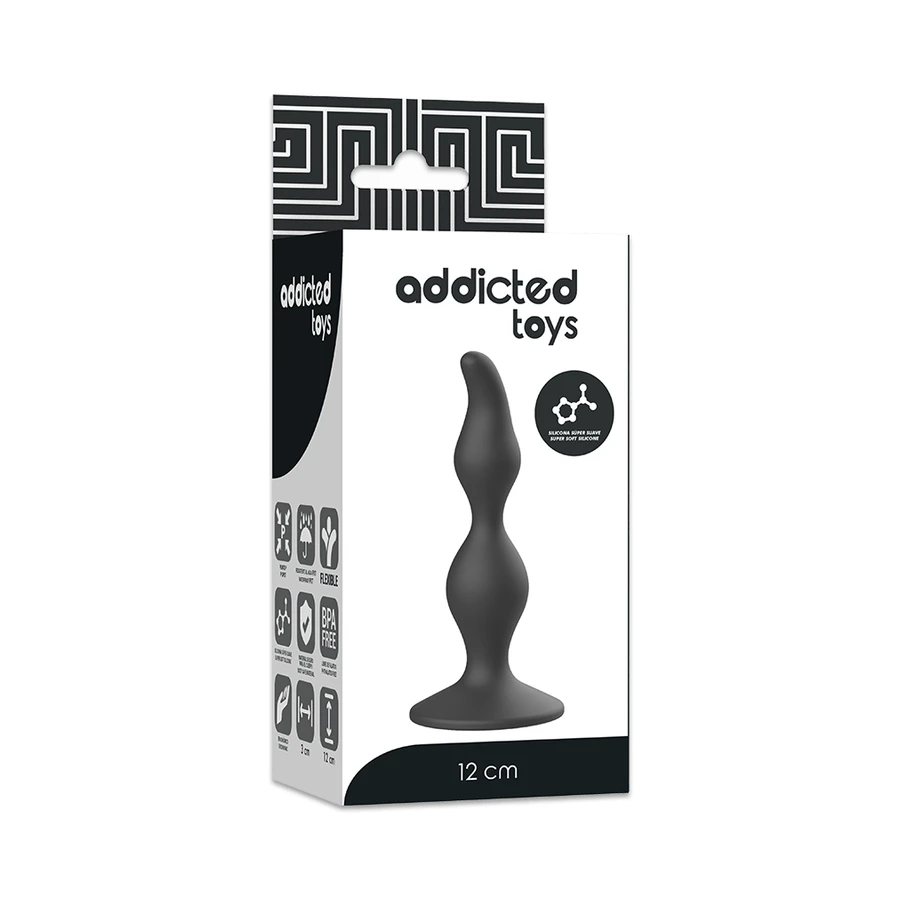 ADDICTED TOYS - PLUG SESSUALE ANALE 12 CM NERO