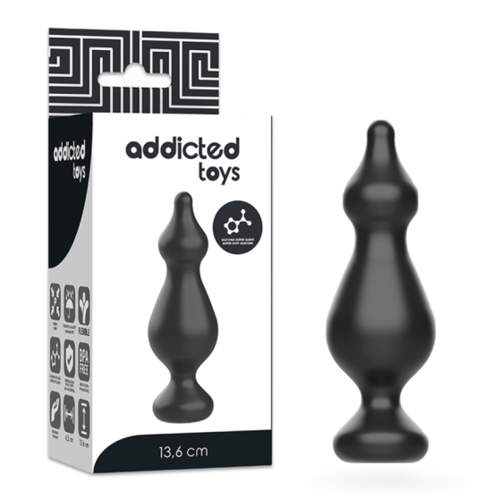 ADDICTED TOYS ANAL SEXUAL TAPP 13.6CM BLACK