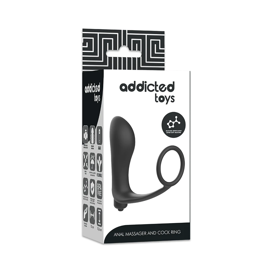 ADDICTED TOYS - PLUG ANALE VIBRANTE CON ANELLO DEL PENE