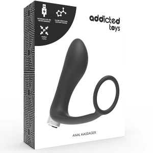 ПРОСТАТИЧЕСКИЙ ВИБРАТОР ADDICTED TOYS АККУМУЛЯТОРНЫЙ, МОДЕЛЬ 1  ЧЕРНЫЙ