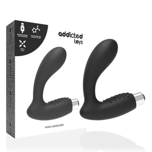 ПРОСТАТИЧЕСКИЙ ВИБРАТОР ADDICTED TOYS АККУМУЛЯТОРНЫЙ, МОДЕЛЬ 5  ЧЕРНЫЙ