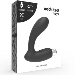 ПРОСТАТИЧЕСКИЙ ВИБРАТОР ADDICTED TOYS АККУМУЛЯТОРНЫЙ, МОДЕЛЬ 5  ЧЕРНЫЙ