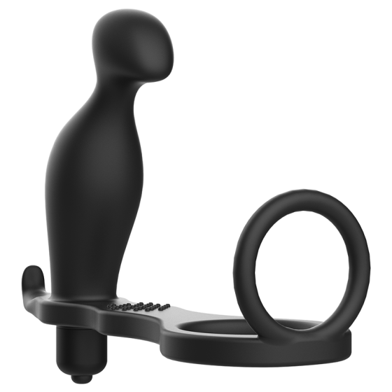 ADDICTED TOYS ANAL PLUG WITH BLACK SILICONE RING 12 CM