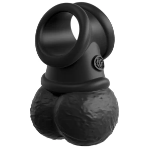 KING COCK - ELITE KIT HARNAIS RÉGLABLE DELUXE ANNEAU AVEC TESTICULES  GODE 20.3 CM