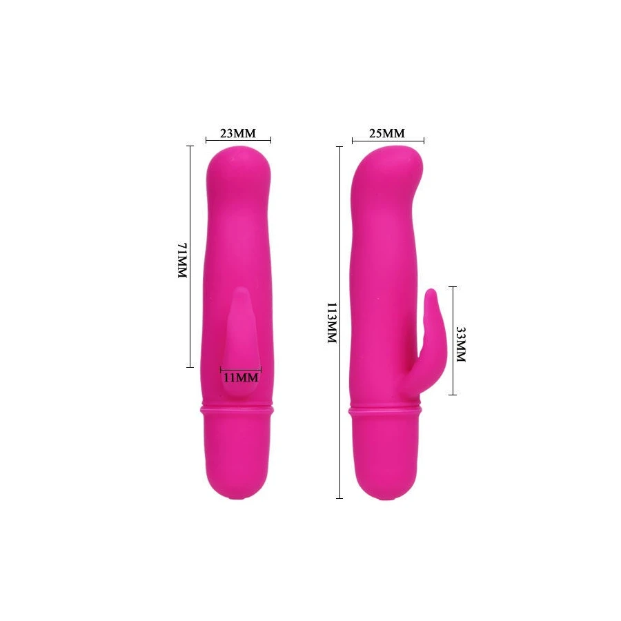 PRETTY LOVE FLIRTATION - BLITHE VIBRATOR WITH CLIT STIMULATION