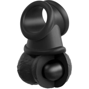 KING COCK - ELITE KIT HARNAIS RÉGLABLE DELUXE ANNEAU AVEC TESTICULES  GODE 20.3 CM