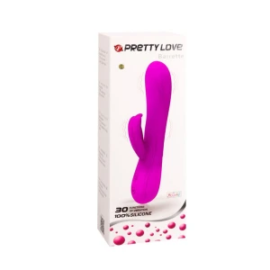 PRETTY LOVE FLIRTATION - ЗАЧКА-ВИБРАТОР СО СТИМУЛЯЦИЕЙ КЛИТРА
