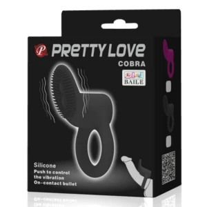 PRETTY LOVE - ANELLO VIBRATORE COBRA NERO