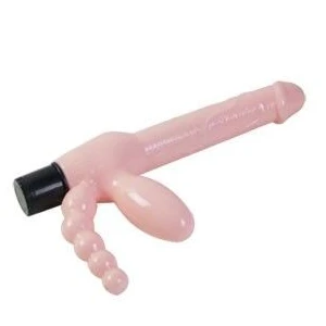 BAILE - HARNAIS SANS CORDE TPR AVEC VIBRATION ET STIMULATION ANAL 25.4 CM