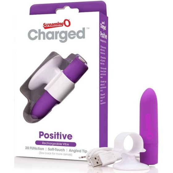 SCREAMING O - RECHARGEABLE MASSAGER - POSITIVE - PURPLE