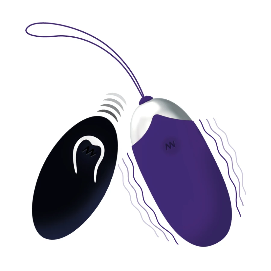 INTENSE - UOVO VIBRANTE FLIPPY II CON TELECOMANDO VIOLA