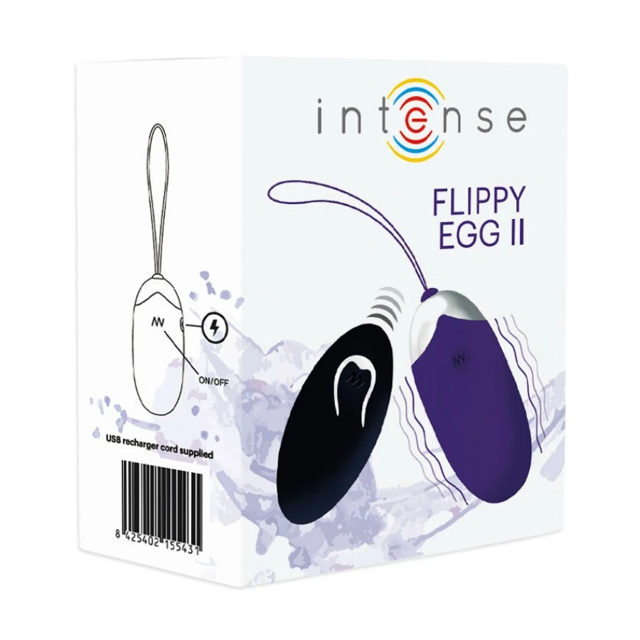 INTENSE - UOVO VIBRANTE FLIPPY II CON TELECOMANDO VIOLA