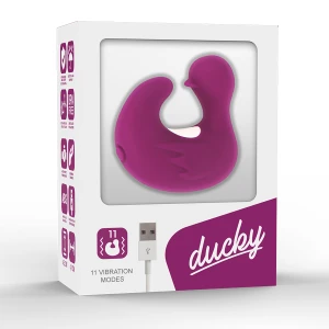COVERME - ПЕРЕЗАРЯЖАЕМЫЙ СИЛИКОНОВЫЙ НАПЕРСТОК DUCKYMANIA, СТИМУЛИРУЮЩИЙ УТКУ