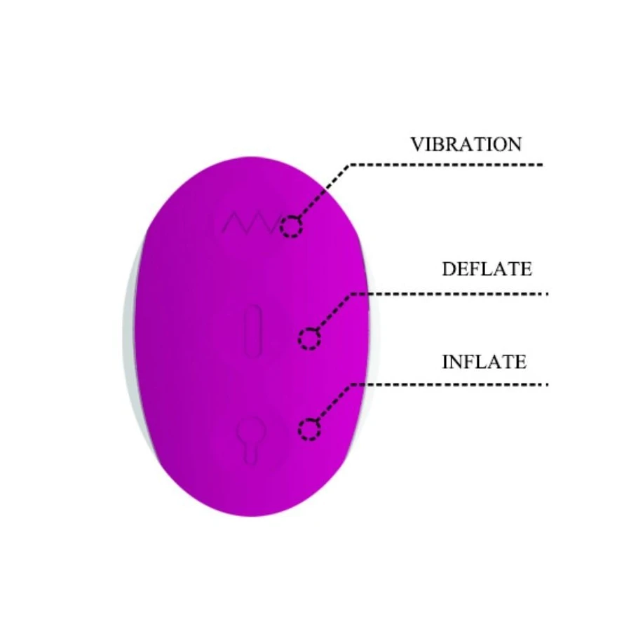 PRETTY LOVE - VIBRATORE GONFIABILE RICARICABILE DEMPSEY