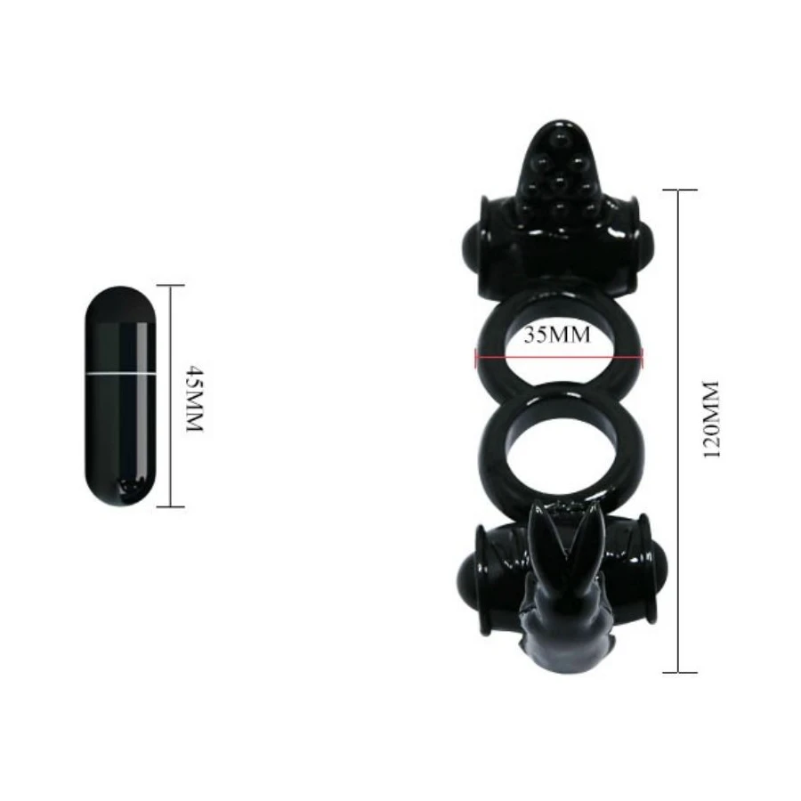 BAILE - ANELLO SWEET ANELLO DOPPIO CON DOPPIO CONIGLIO