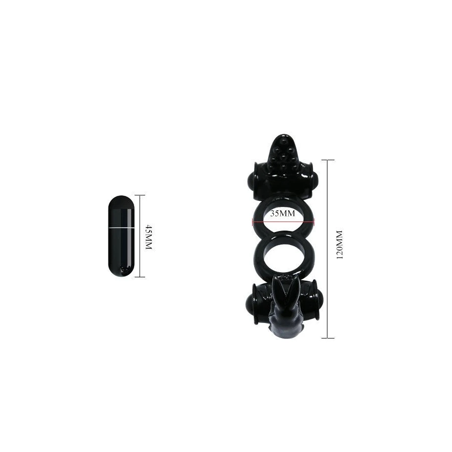 BAILE - ANELLO SWEET ANELLO DOPPIO CON DOPPIO CONIGLIO