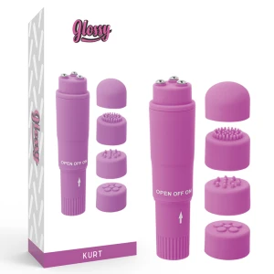 GLOSSY - KURT ПОРТАТИВНЫЙ МАССАЖЕР ФИОЛЕТОВЫЙ