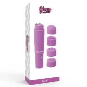 GLOSSY - KURT ПОРТАТИВНЫЙ МАССАЖЕР ФИОЛЕТОВЫЙ