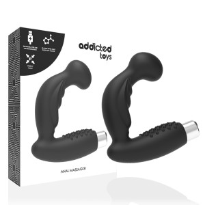 ПРОСТАТИЧЕСКИЙ ВИБРАТОР ADDICTED TOYS АККУМУЛЯТОРНЫЙ, МОДЕЛЬ 3  ЧЕРНЫЙ