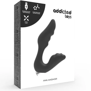 ADDICTED TOYS ПРОСТАТИЧЕСКИЙ ВИБРАТОР С ЗАРЯДКОЙ МОДЕЛЬ 6 - ЧЕРНЫЙ