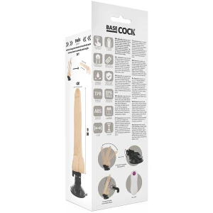 BASECOCK - REAALNE VIBRAATOR KAUGJUHTIMISEGA 19 CM