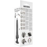 BASECOCK - VIBRATORE REALISTICO TELECOMANDO NERO 19 CM -O- 4 CM