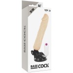 BASECOCK - VIBRATEUR RÉALISTE TÉLÉCOMMANDE NOIR 20 CM -O- 4 CM