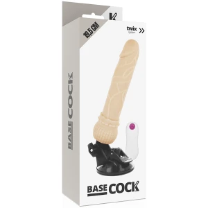 BASECOCK - РЕАЛИСТИЧНЫЙ ВИБРАТОР С ДИСТАНЦИОННЫМ CONTROLМ 19,5 СМ