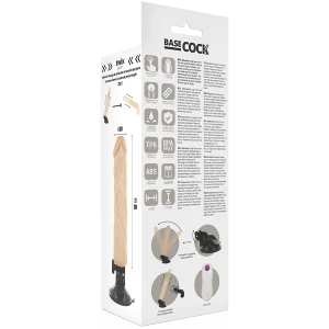 BASECOCK - VIBRADOR REALÍSTICO CONTROLE REMOTO PRETO 21 CM -O- 4 CM