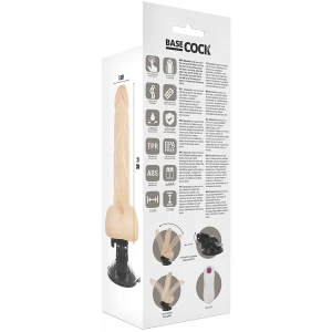 BASECOCK - ARTIKULIERBARER VIBRATOR MIT FERNBEDIENUNG SCHWARZ 21 CM -O- 5 CM