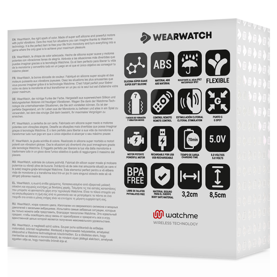 WEARWATCH - WATCHME DUAL TECHNOLOGY VIBRATOR FUCHSIA / SNOW