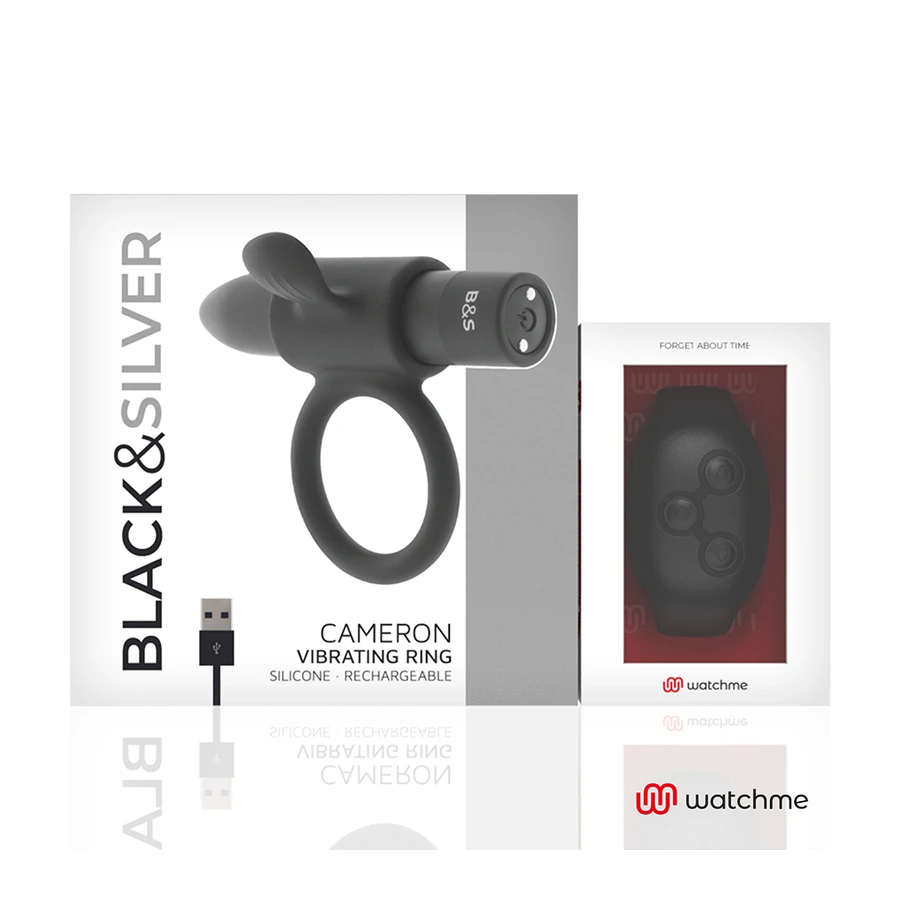 BLACKSILVER- CAMERON REMOTE CONTROL COCKRING WATCHME