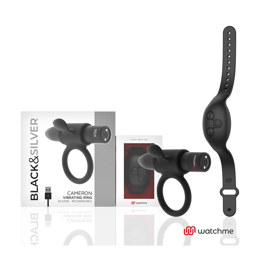 BLACKSILVER- CAMERON REMOTE CONTROL COCKRING WATCHME
