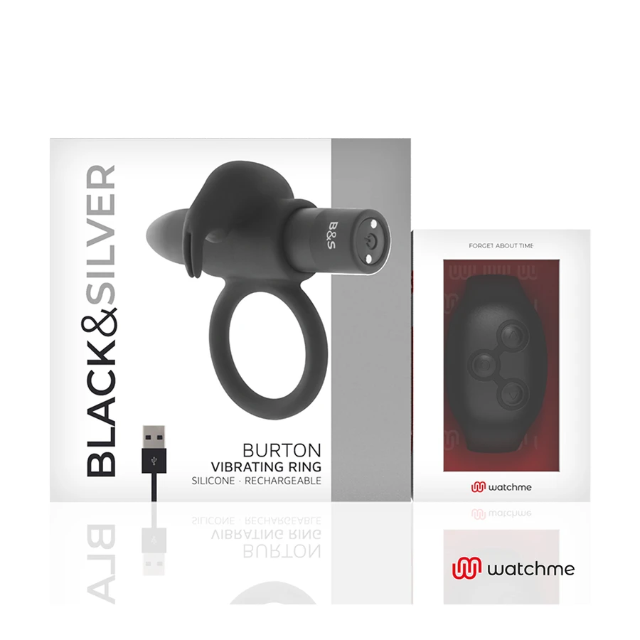 BLACKSILVER- BURTON REMOTE CONTROL COCKRING WATCHME