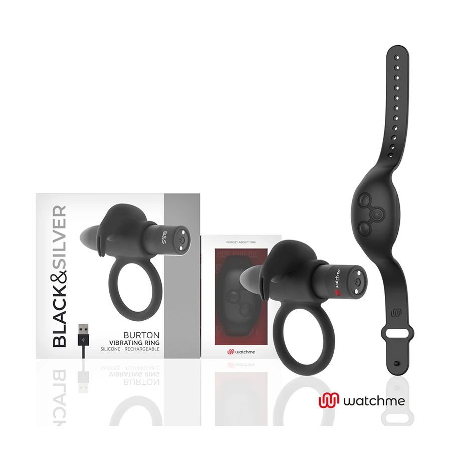 BLACKSILVER- BURTON REMOTE CONTROL COCKRING WATCHME