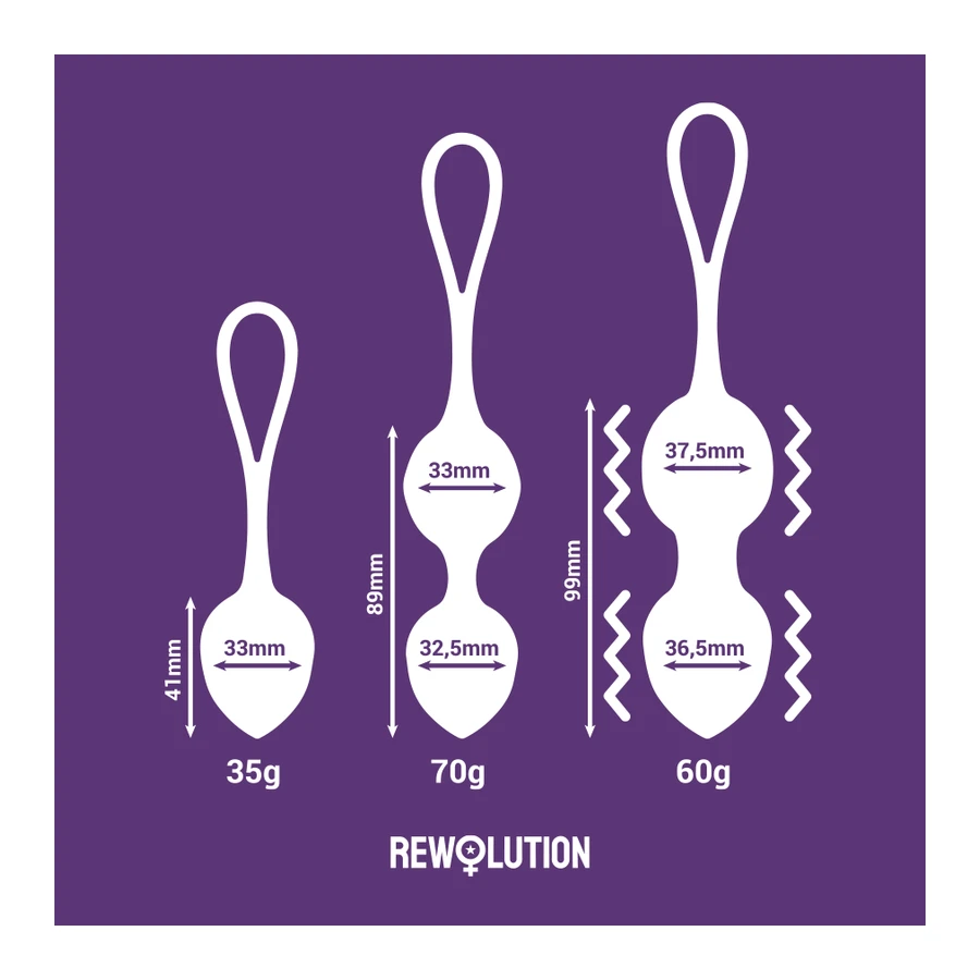 REWOLUTION - REWOBEADS SFERE VIBRANTI TELECOMANDO CON TECNOLOGIA WATCHME
