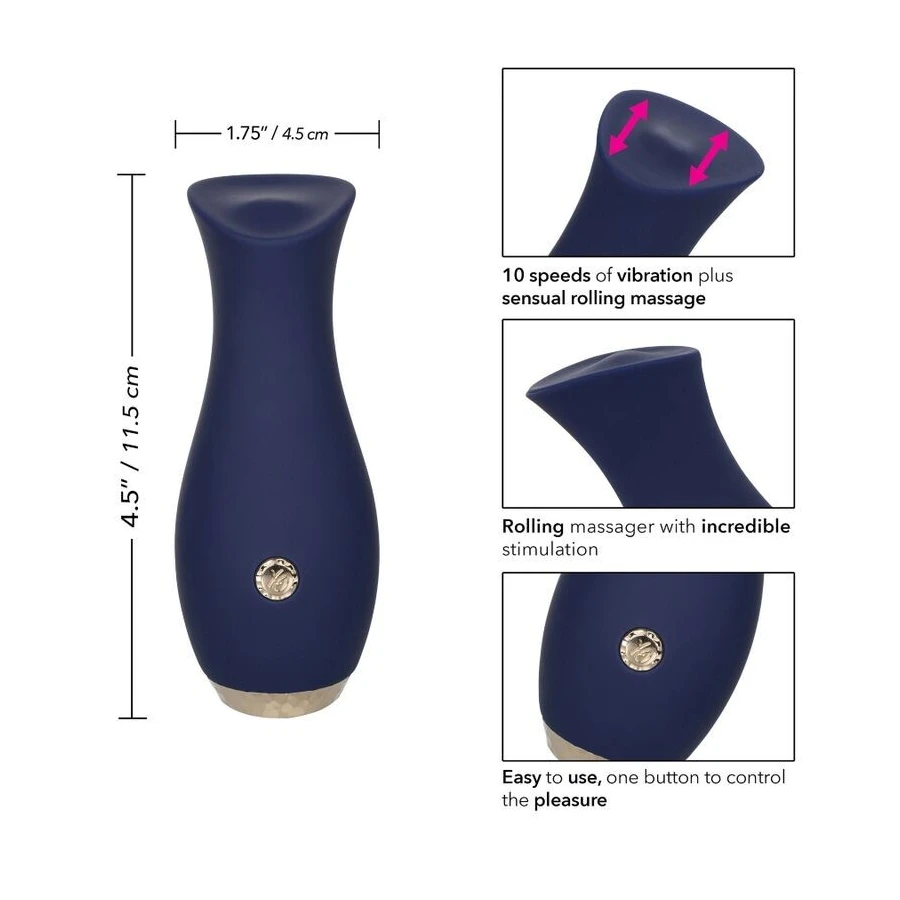 CALIFORNIA EXOTICS - CHIC TULPE MASSAGER BLAU