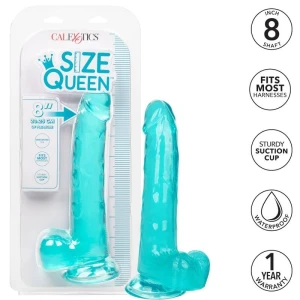 CALEX SIZE QUEEN DILDO - BLUE 20.3 CM