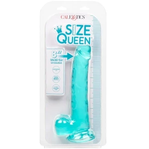 CALEX SIZE QUEEN DILDO - BLUE 20.3 CM