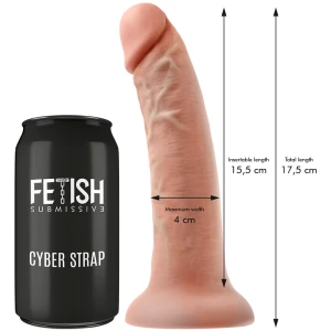 FETISH SUBMISSIVE CYBER STRAP - КОЛЬЦО С ДИЛДО И ПУЛЕМ УДАЛЕННОГО УПРАВЛЕНИЯ WATCHME S TECHNOLOGY